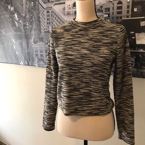 H&M Cropped Vintage Twill long sleeve top